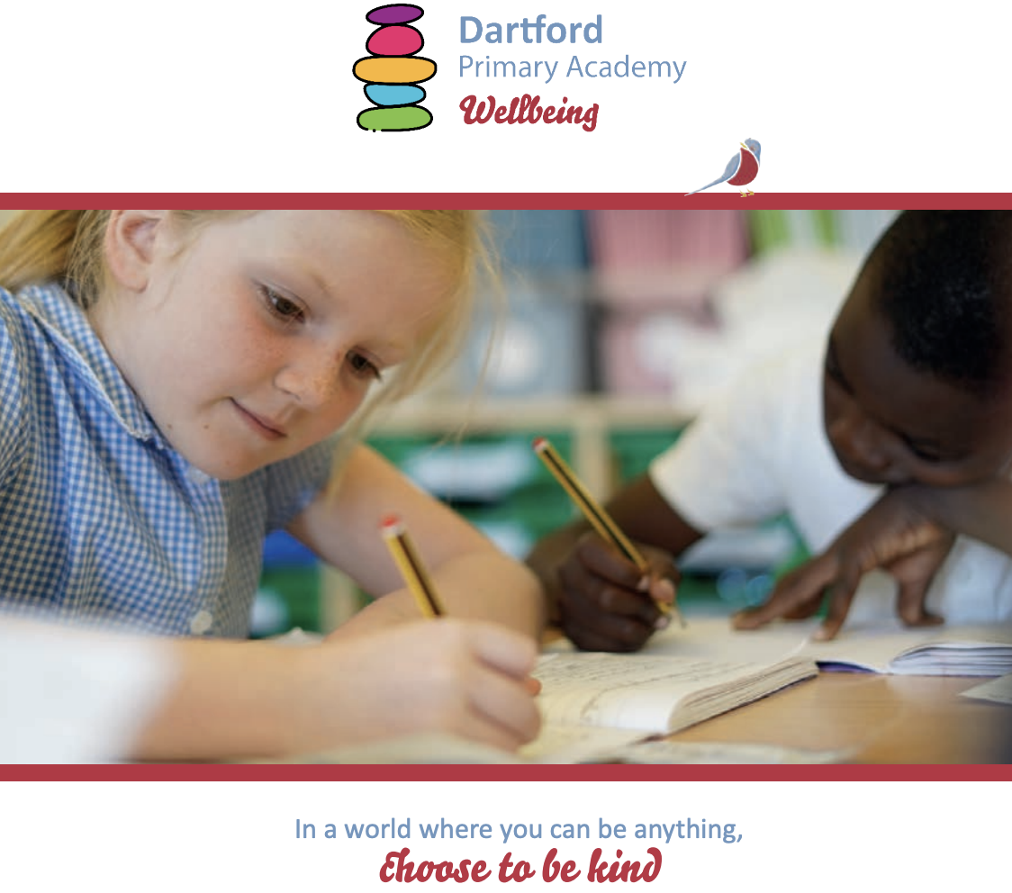 Dartford Primary Academy Wellbeing - In a world where you can be anything, choose to be kind.