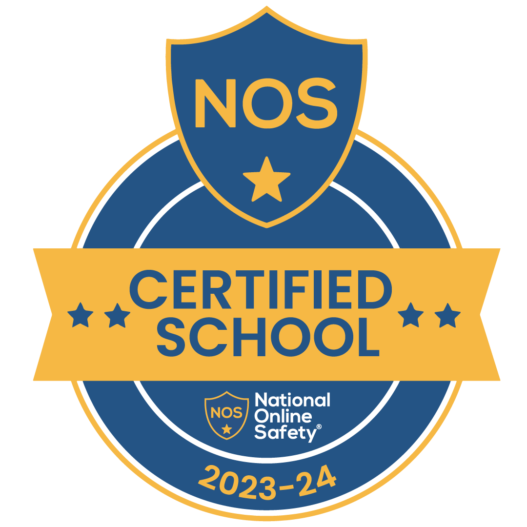 National Online Safety Certified School badge for 2023-24 academic year.